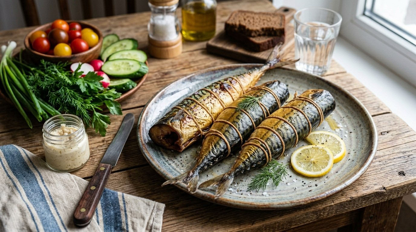 Скумбрия горячего копчения