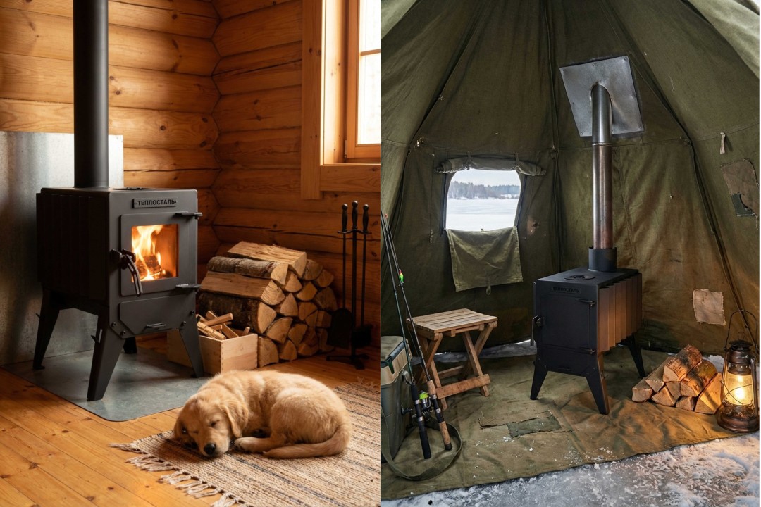 Печь-буржуйка Теплосталь Мини NEW