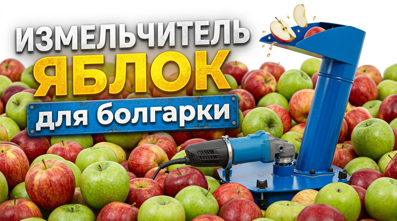 Измельчитель яблок Дачный на УШМ