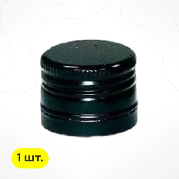 Фото Пробка винтовая РР28, черная (1)