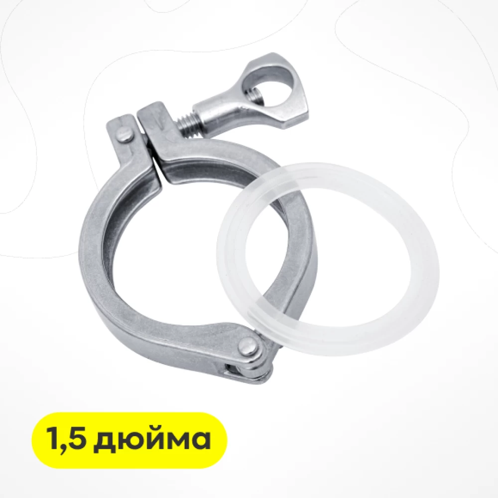 Фото Кламповый зажим, 1,5 дюйма (1)