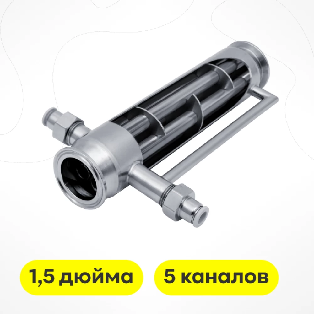 Фото Дефлегматор, 1,5 дюйма, 5 каналов, нерж. (1)