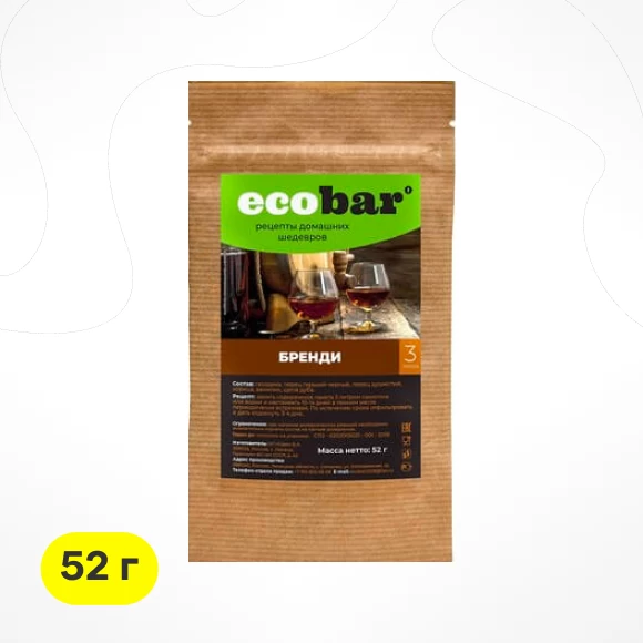 Фото Настойка ECOBAR «Бренди», 52 г (1)