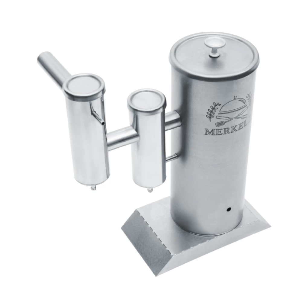 Фото Дымогенератор Merkel 2.0 3л + камера для копчения + годовой запас щепы Ольхи (2 кг) (2)