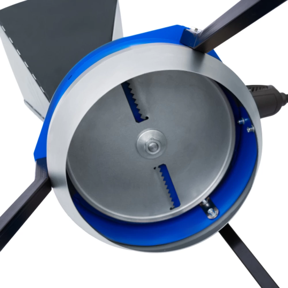 Фото Веткоизмельчитель на болгарку "Дачный" + насадка для измельчения зерна + насадка для измельчения яблок и выгрузная воронка (5)