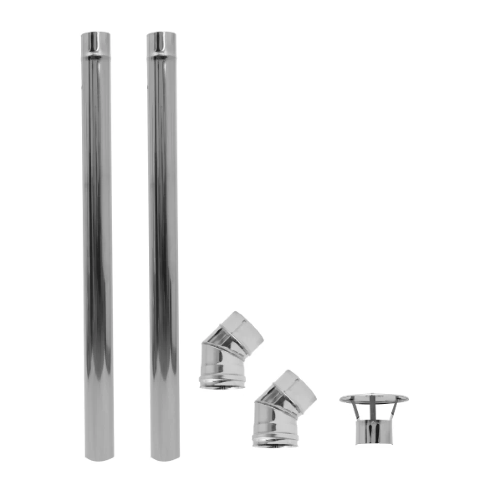 Фото Печь-Буржуйка "Теплосталь Мини" со стеклянной дверцей + комплект труб для дымохода + кочерга + сушилка (5)