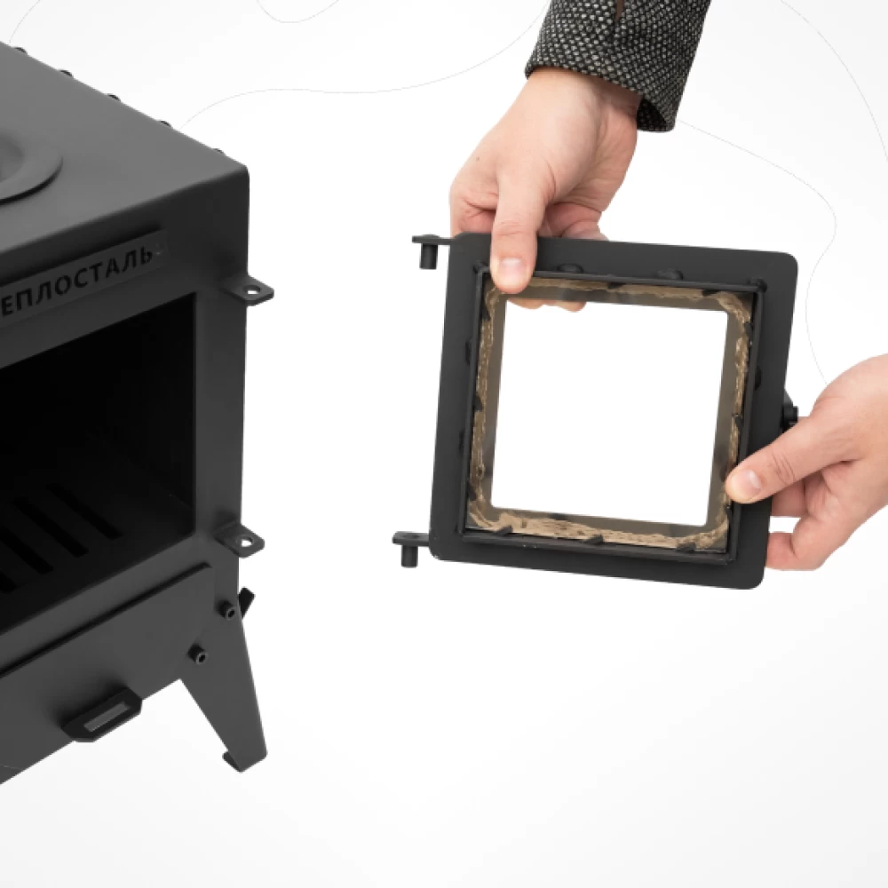 Фото Дверца стеклянная для печи «Теплосталь Мини NEW» (4)