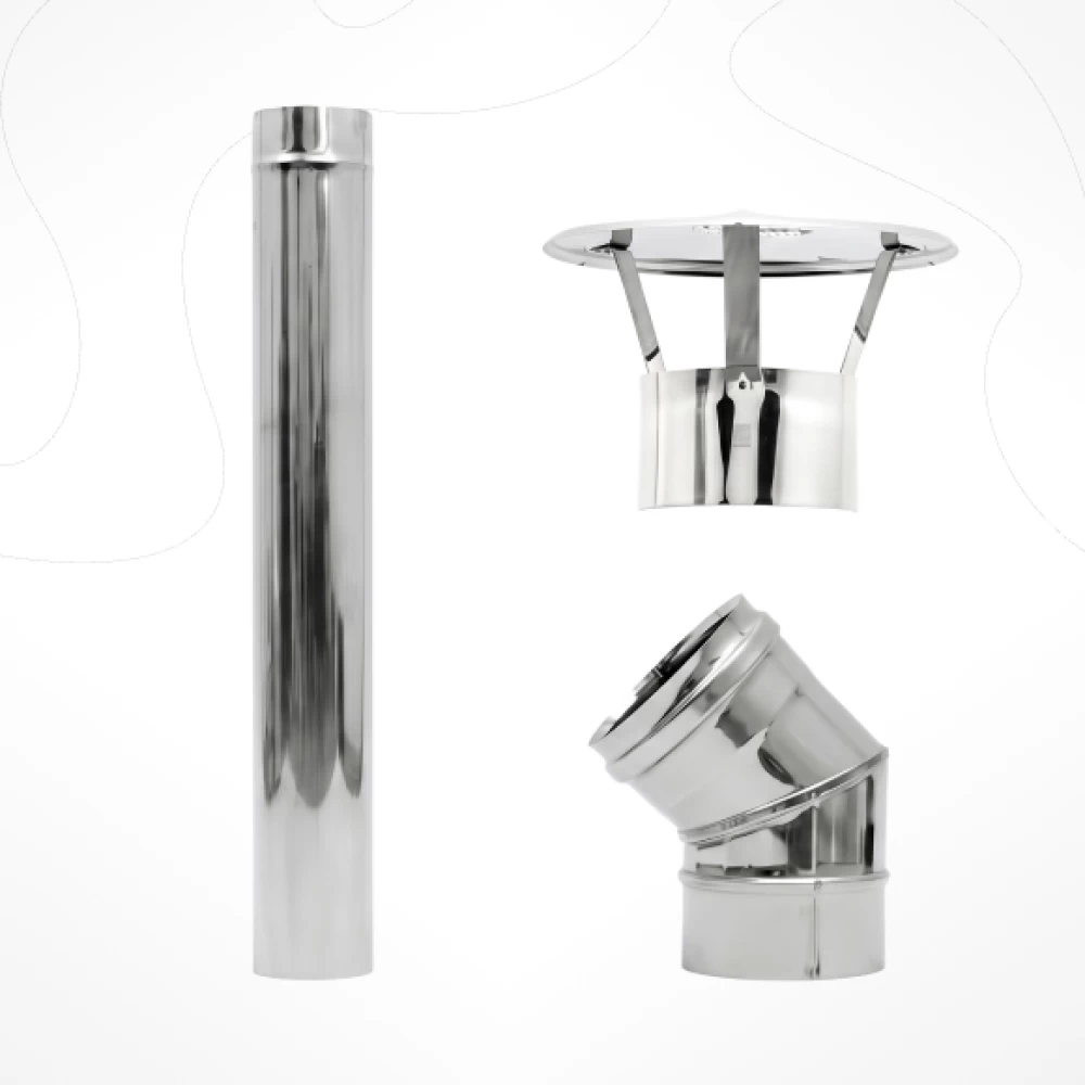 Фото Набор труб для дымохода, 115 мм (1)