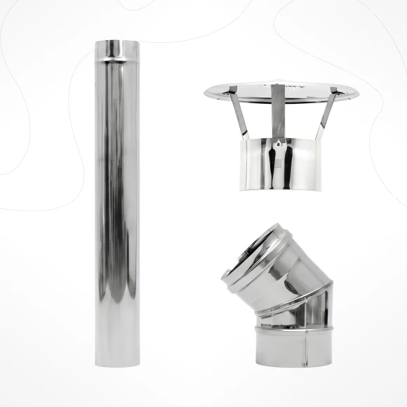 Фото Набор труб для дымохода, 115 мм (1)