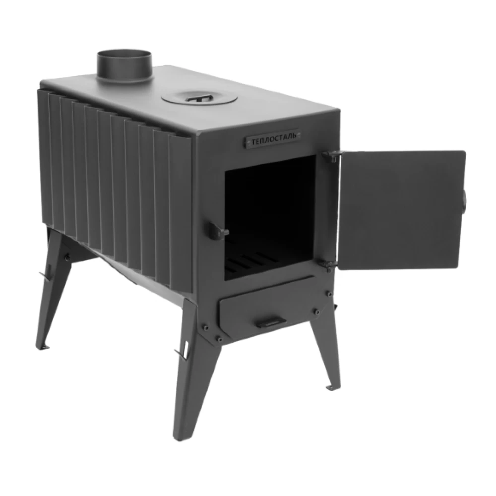 Фото Печь-Буржуйка "Теплосталь Стандарт" NEW + кочерга стандарт + сушилка стандарт (2)