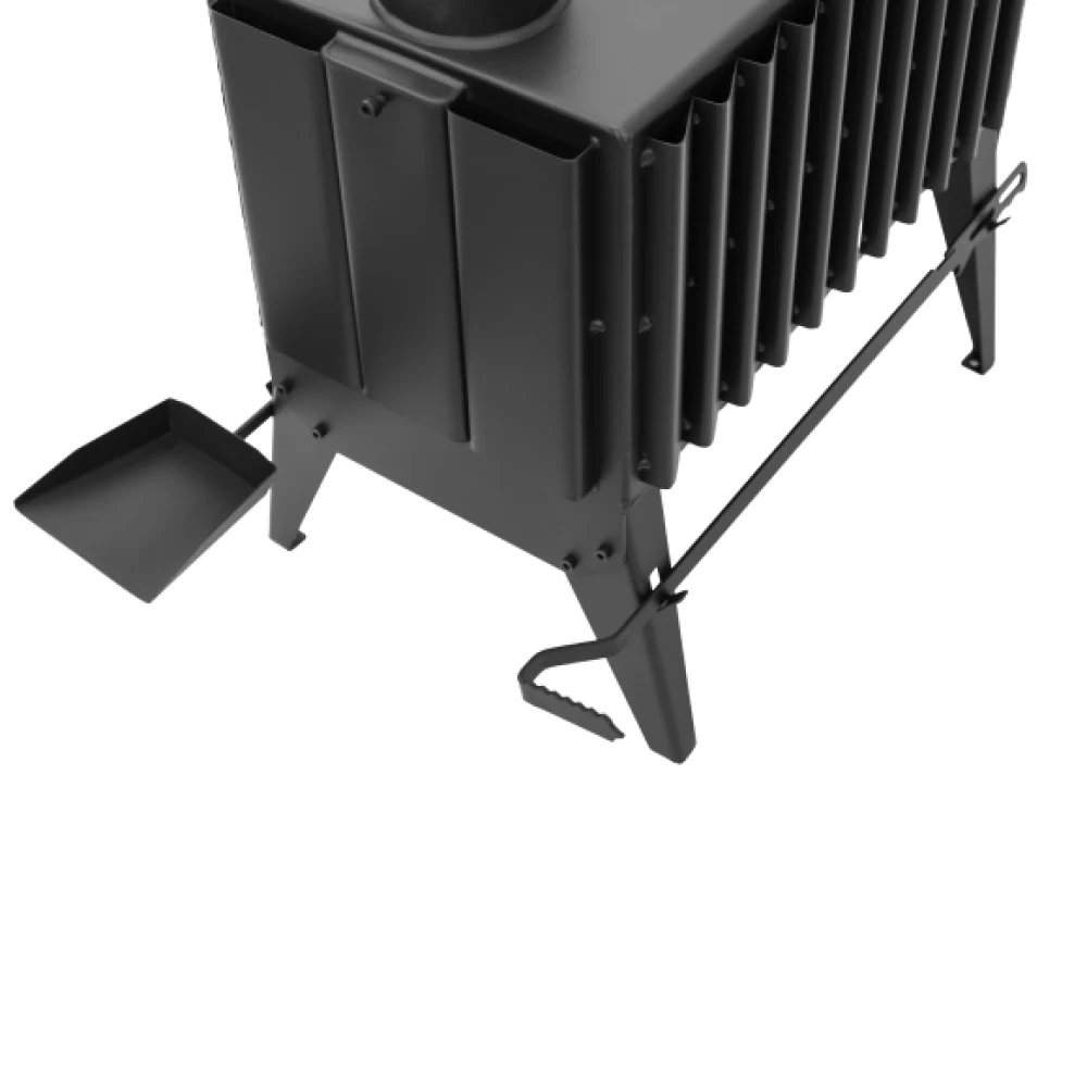 Фото Печь-Буржуйка "Теплосталь Стандарт" NEW + кочерга и совок стандарт + сушилка стандарт (7)